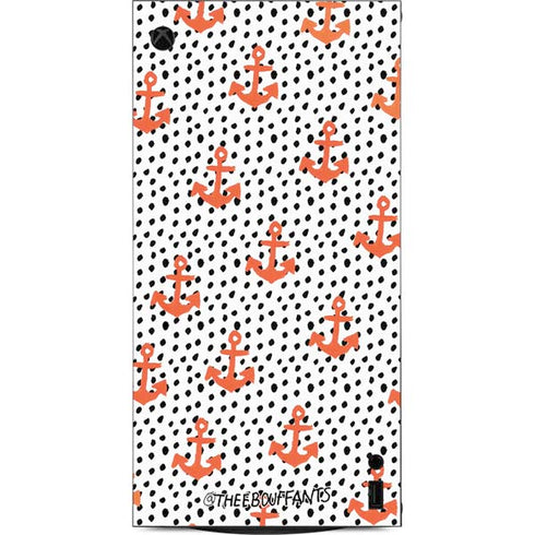 Bouffants and Broken Hearts Anchors and Dots XBox Series X Digital Edition Console Skin